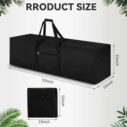 1 Pcs 52 x 15 x 15, 190 L Versatile Large Duffle Bag, Black - color: Black, size: 52 x 15 x 15 Inch, 190 L