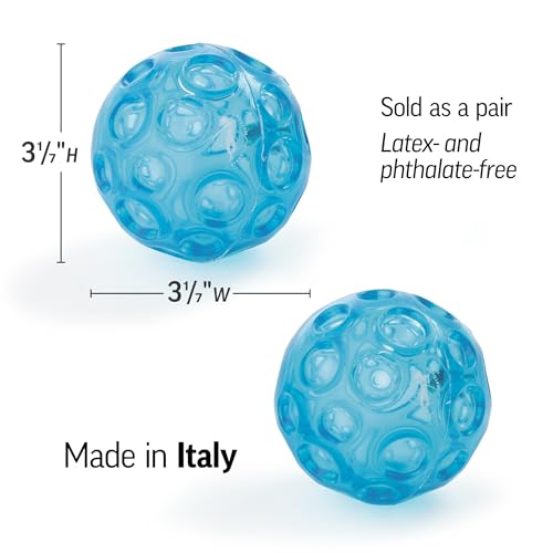 OPTP Franklin Method Small Blue Textured Ball Set – Massage Balls, 3 1/7"
