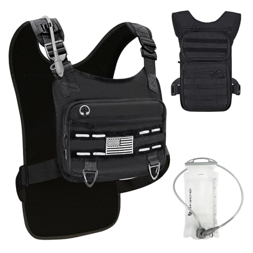 PORTHOLIC Running Vest for Women Men with 1.5L Water Bladder | Adjustable Hydration Vest|Reflective | Lightweight | Muti-Pockets | Breathable for Running Accessories for Hiking