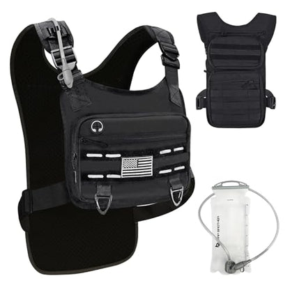 PORTHOLIC Running Vest for Women Men with 1.5L Water Bladder | Adjustable Hydration Vest|Reflective | Lightweight | Muti-Pockets | Breathable for Running Accessories for Hiking