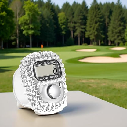 BWESOO Electronic Finger Tally Counter Clicker Counter,Convenient Portable Digital Display Tally Counter,Resettable Mini Lap Counter for Golf Goods Counting Accessories,Track and Field Lap Counters