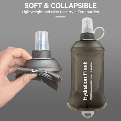 150ml Soft Flask Soft Water Bottle for Running, Hiking, Cycling and Climbing - Grey - color: 150ml, grey