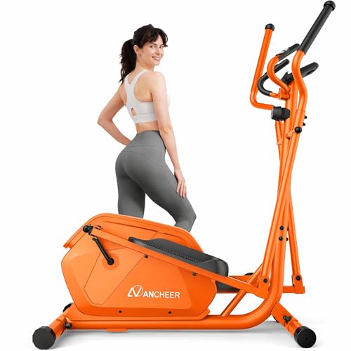 ANCHEER Elliptical Machine, 15IN Stride, Quiet Magnetic, 400 LBS Capacity