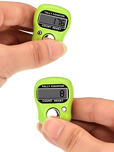 Tatuo 18 Pack Finger Counter, 5 Digit LCD Digital Tally, Classic Colors
