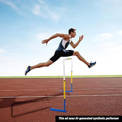 1 Pack Adjustable Height Metal Hurdles Track and Field,Detachable