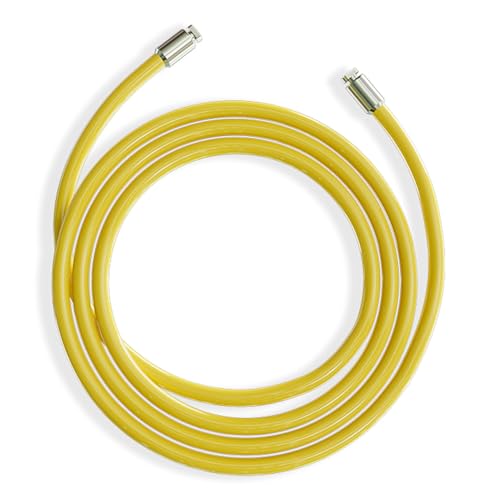eplacement Cable for Weighted Jump Rope, 2lb Stainless Steel Wire with polyvinyl chloride Coating for Heavy Jump Ropes.14mm Thick in Different long - color: Yellow-1lb, size: L - 9'0(User Height 5'7.5" - 6')
