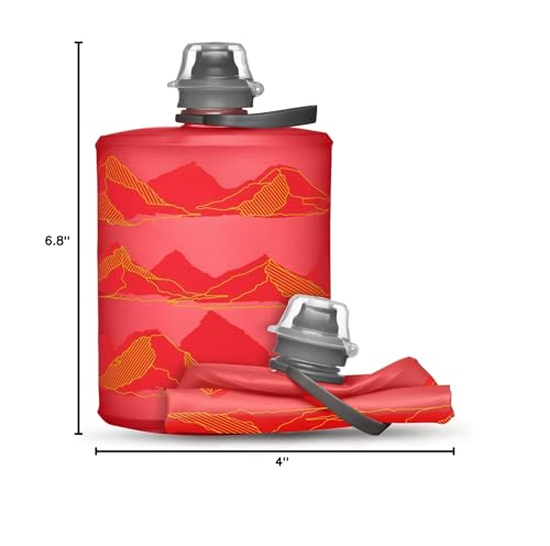 HydraPak Stow Collapsible Water Bottle (500ml, MTN Redwood) - color: MTN Redwood, style: 17oz/500ml