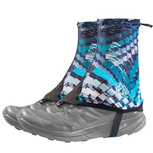 Trail Gaiters Low Shoes Gators for Hiking Boots Breathable Boots Gators for Running - color: Blue, size: Medium