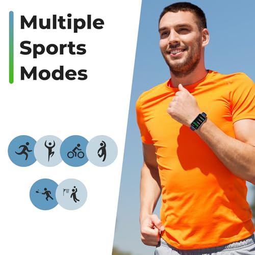 Fitness Tracker Smart Watch, 1.47" Full Touch Health Tracker with 24/7 Heart Rate & Blood Oxygen Monitor, Sleep Tracker, 3ATM Waterproof Step Tracker Activity Tracker for Women Men, Midnight Blue - color: Midnight Blue