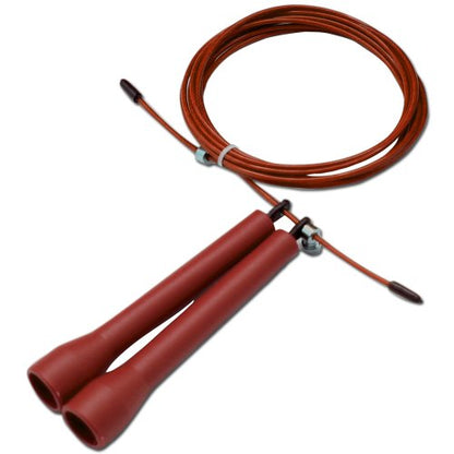 DA VINCI Ultra Speed 10 Ft Adjustable Cable Jump Rope, Super Fast for Double Unders - color: Red