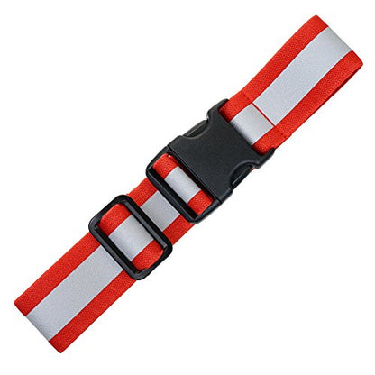 Illumiseen Extension for the LED Reflective Belt – Adds a max. of 19.6” to your LED Belt - color: Red