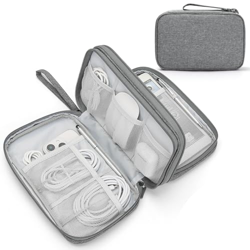 FYY Electronic Organizer, Travel Tech Pouch Bag, Large, Dark Grey - color: Dark Grey, size: 9.1 x 5.9 x 3.15 inches