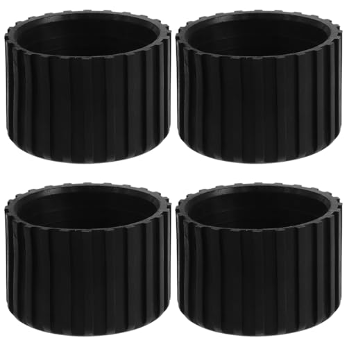 Milisten Rubber Floor Protectors for Furniture Fitness Equipment Foot Covers 4 Pack Round Rubber Leg Tips Anti-Scratch Furniture Pads for Hardwood Floors 2.36 X 1.57 X 1.57 in