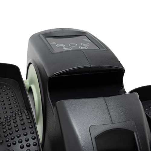 Under Desk Elliptical Machine, Mini Portable Elliptical Machines for Seniors, Electric Seated Pedal Exerciser with LCD Display Monitor, Remote Control, Leg Exercise Equipment for Home Office