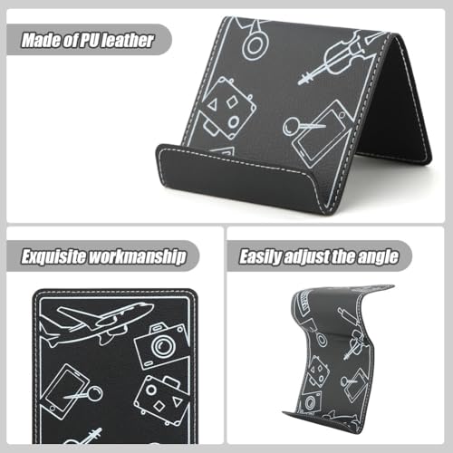 Airplane Phone Holder, Flexible Silicone Phone Holder - color: Black