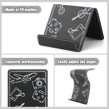 Airplane Phone Holder, Flexible Silicone Phone Holder - color: Black