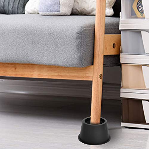 BTSD-home Round Bed Risers 3 Inch - color: 3 Inch, size: 4 Pack