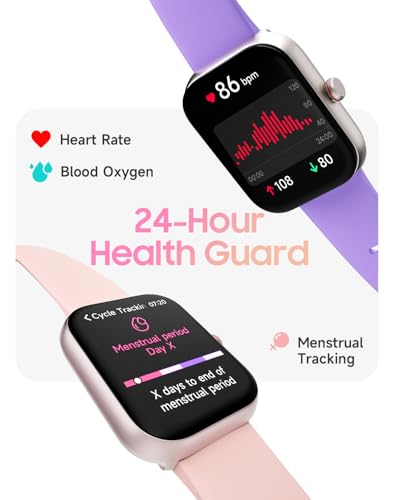 1.91" Smart Watch for Women with ALEXA, Fitness Watch for Android iOS Phone - color: Lilac