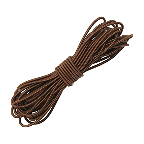 1/8" Bungee Shock Cords,32 Feet Elastic Nylon Cords Kayak Stretch String Rope for Bikes,Tie Downs,Boating,Camping,Cars,Fitness and Outdoor Enthusiasts (1/8 inch x 32 Ft, Brown) - size: 1/8 inch x 32 Ft, Brown