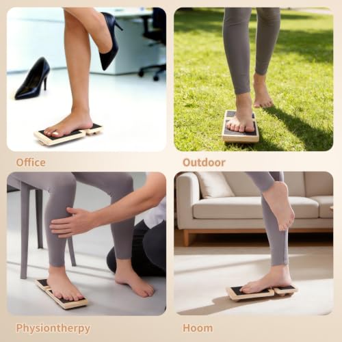 Ankle Balance Board and Foot Strengthener for Physical Therapy, Adjustable Single Leg Balance Board for Ankle Strengthening, Sprain Recovery, Plantar Fasciitis Relief, Balance Training & Leg Stability