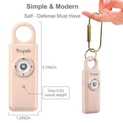 Thopeb Personal Safety Alarm for Women – Upgraded Rechargeable - color: Metallic Rose