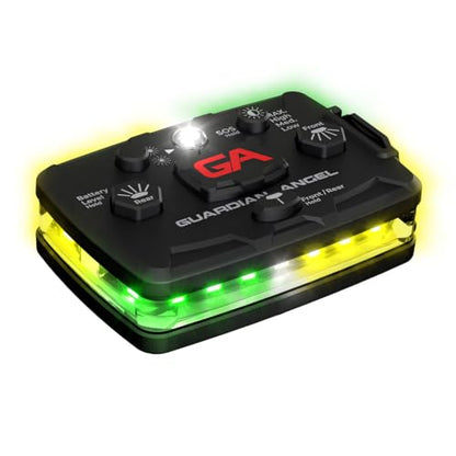 Guardian Angel Elite Safety Light - Green/Yellow Front & Green/Yellow Rear - color: GreenYellow/GreenYellow, size: 1-Pack