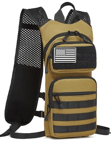 Insulated Hydration Pack Hiking Water Backpack Running Vest with 3L TPU Bladder Bag for Marathon Cycling Men - color: Army Green T