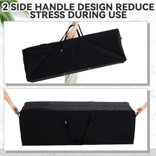 1 Pcs 52 x 15 x 15, 190 L Versatile Large Duffle Bag, Black - color: Black, size: 52 x 15 x 15 Inch, 190 L