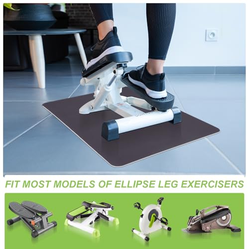 Non Slip Under Desk Elliptical Mat, 23.6" L x 17" W Exercise Mat