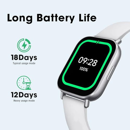 Xiaomi Redmi 5 Active Smart Watch, Step Counter Sport Watch for Women Men with 2" LCD Large Display, 140 Sports Modes, 5ATM Waterproof (Active-Matte Silver) - color: Silver