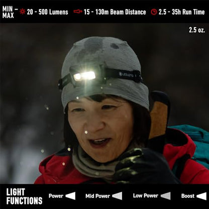 Ledlenser HF4R Core Headlamp, LED Headlamp, Head Flashlight, Camping Light