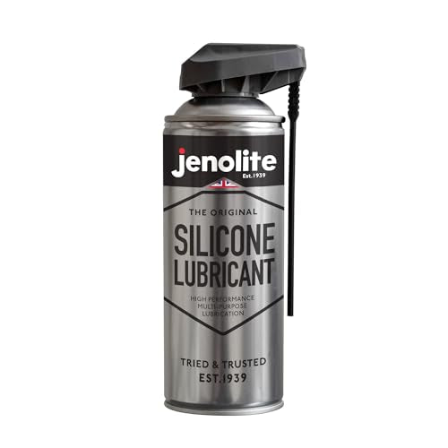 JENOLITE Silicone Spray Lubricant | SMART Straw | High Performance Multi-Purpose Lubrication | Heat Resistant, Repels Dirt & Moisture, Non-Toxic Lubricant | 400ml (13.5fl oz) - size: 13.5 Fl Oz (Pack of 1)