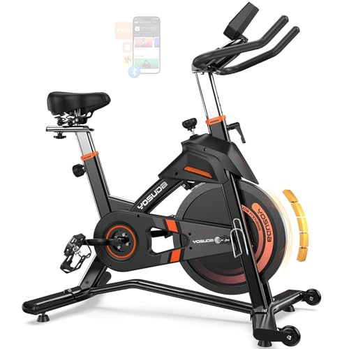 YOSUDA PRO Magnetic Exercise Bike 350 lbs Weight Capacity - color: Black Orange