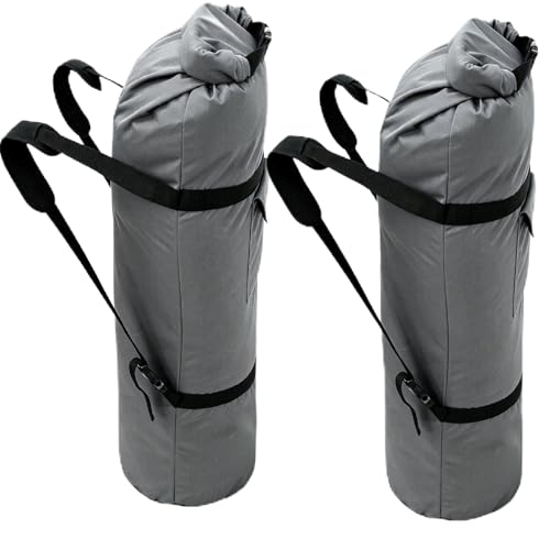 Heavy Duty 900D Oxford Camping Chair Bag Camp Cot Bag,Duffel Bag Padded Foam Shoulder Straps,Click Clack Fastener Closure & Side Pocket,for Hammocks,Moving Outdoor Trave(2, Grey, 53Lx11D inch) - color: Grey, size: 53 inch x 11 inch