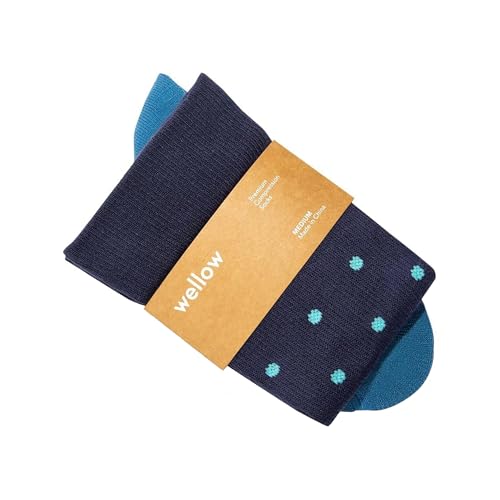 Socks by Wellow - color: Eclipse Maui Classic Dots, size: Medium