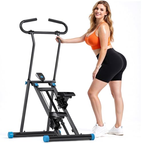 Stair Stepper for Home Gym, 2025 Upgrade Stair Climber with 3-Level Height Adjustment, Non-Slip Pedals & Digital Tracker, Home Exercise Machine for Women and Men