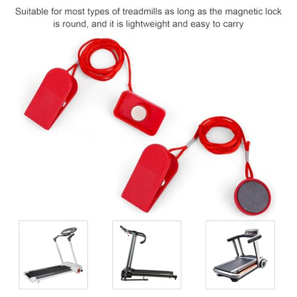 Gosknor 2pcs Treadmill Magnet Safety Key, Magnetic Safety Switch Clip Universal Treadmill Emergency Stop Magnet Running Machines Replacement Parts Accessories - style: Style D