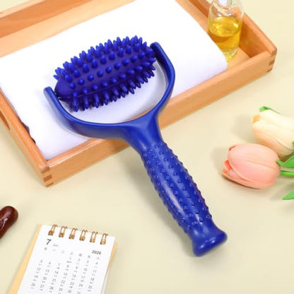 TEHAUX Handheld Back Massager Stick Lightweight Abs PVC Massage Roller for Neck Leg and Body Relief Suitable for Yoga Enthusiasts and Sedentary Individuals