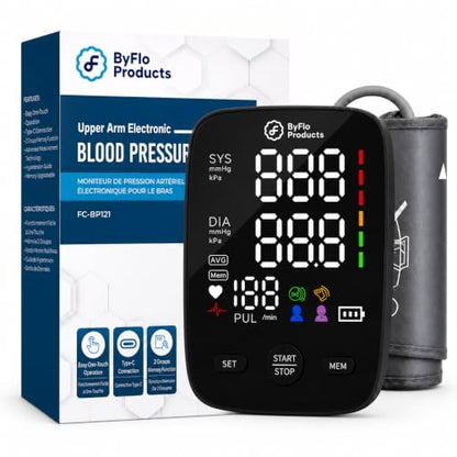 Blood Pressure Monitor for Home Use, Arm Cuff, USB-C