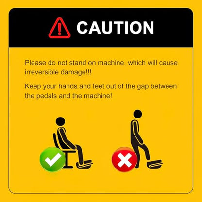 Under Desk Elliptical Leg Exerciser While Sitting for Seniors - color: Blue