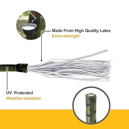 Wellmax 100 Pack 6 Inch Ball Bungee Cords, Heavy Duty 5mm, Green Camo - color: 6 Inch Camo Green