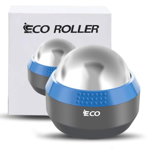 iECO Massage Ice Roller Ball Cold & Heat Therapy Plantar Fasciitis Roller - color: Gray & Blue