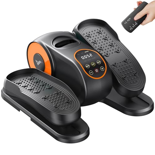 MERACH Under Desk Elliptical, Leg Exerciser While Sitting for Seniors - color: Orange