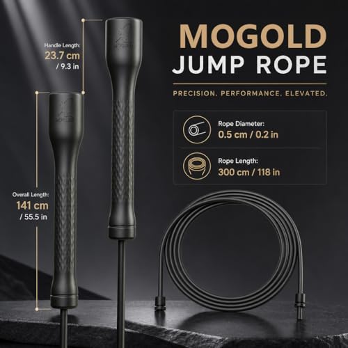 10,000-Drop Unbreakable Jump Rope, 5mm PVC Adjustable Speed Rope with Ergonomic PP Handles for Boxing, HIIT & Home Gym - color: Black