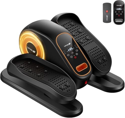 Under Desk Elliptical Machine, Electric Leg Exerciser for Seniors, Quiet & Portable Electric Seated Eclipse Exercise Training Machine with Remote, 12 Level Speeds & Mute Function, Manual & Auto Mode - color: Black