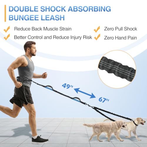 Kytely Dual Dog Leash, Hands Free Double Dog Leash - size: Small
