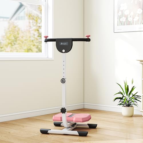 Soozier Foldable Ab Twister Board Screen Twist Shape Abs Trainer - color: Pink