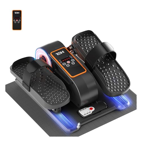 TDH Under Desk Elliptical Machine Leg Exerciser Electric - color: Orange