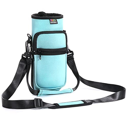 Nuovoware Water Bottle Carrier Bag, 25oz/32oz, Dusty Blue - color: Dusty Blue, size: 25-32 Ounces - Standard
