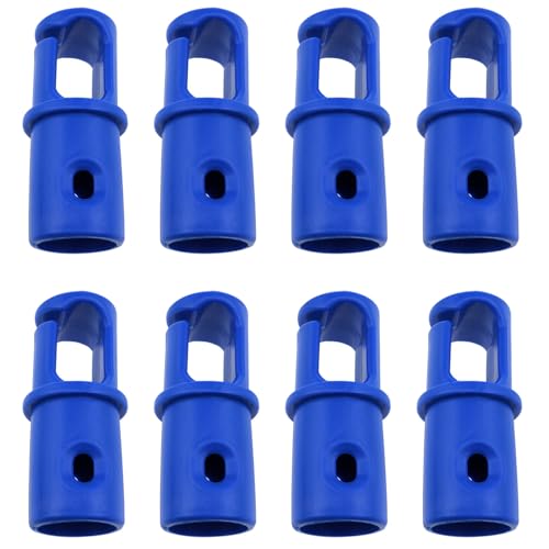 Blue Universal Trampoline Pole Cap Trampoline Pole Covers Trampoline G-Hook Trampoline Enclosure Pole Cap for Net Hook Lightweight Spare Parts 8PCS